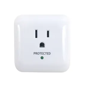 1 Outlet Power Tap - 900J Surge Protection - White