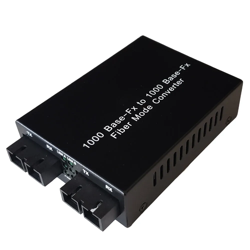 10/100/1000 Multimode to Singlemode Converter (Bi-Directional) 20km SC (1310nm)