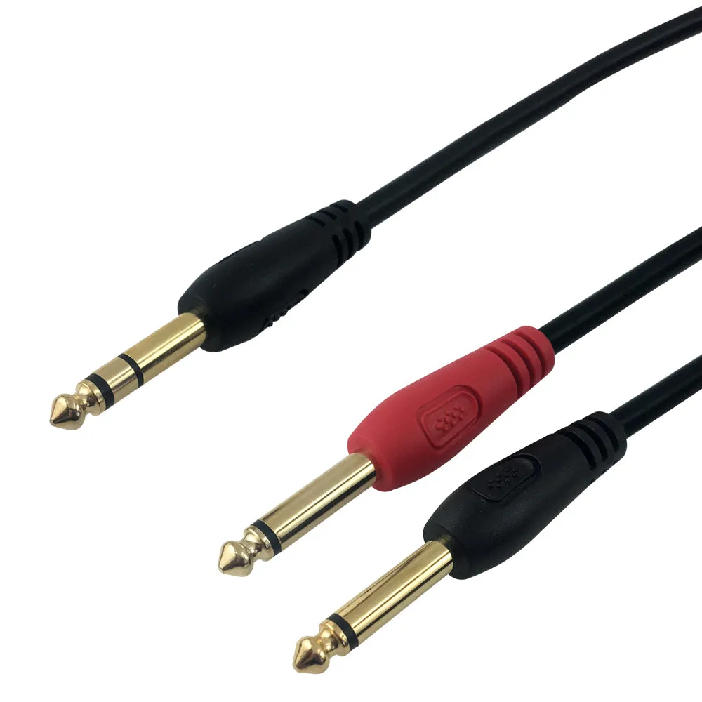 1/4 Inch TRS Male to 2x 1/4 Inch TS Male Insert Cable