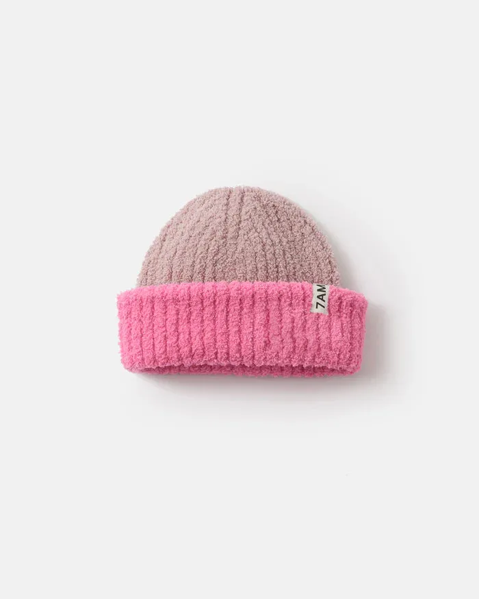 2-Tone Fuzzy Beanie