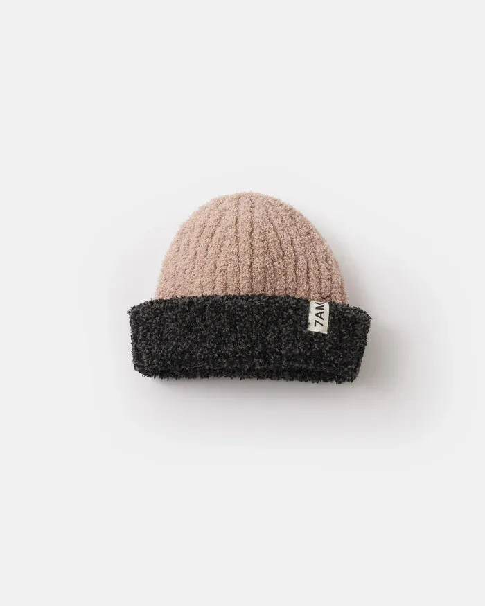 2-Tone Fuzzy Beanie