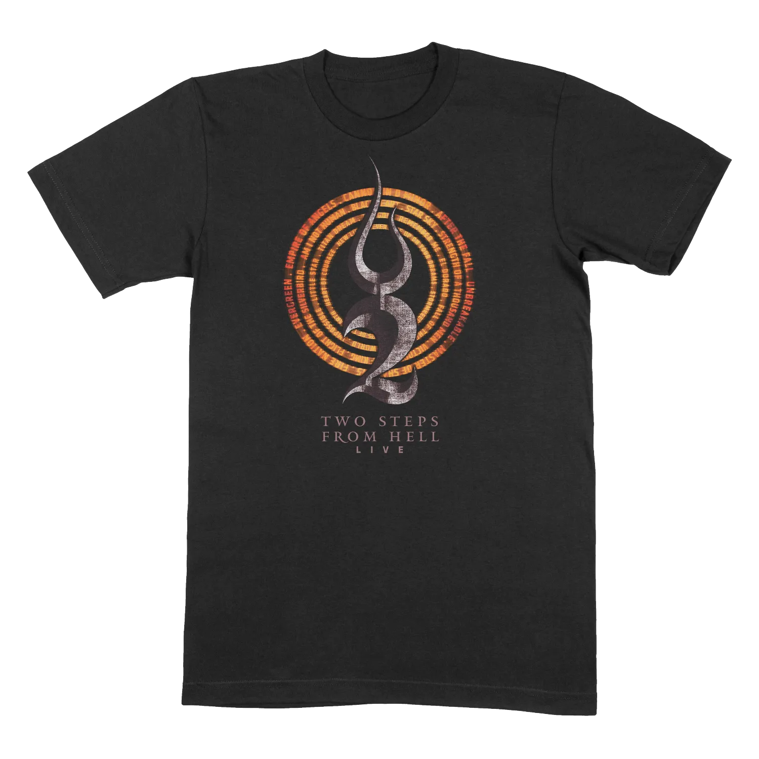 2023 FLAME CIRCLE BLACK T-SHIRT