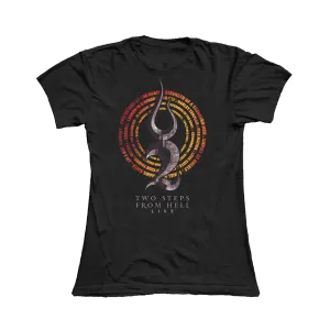 2023 FLAME CIRCLE WOMEN’S BLACK T-SHIRT