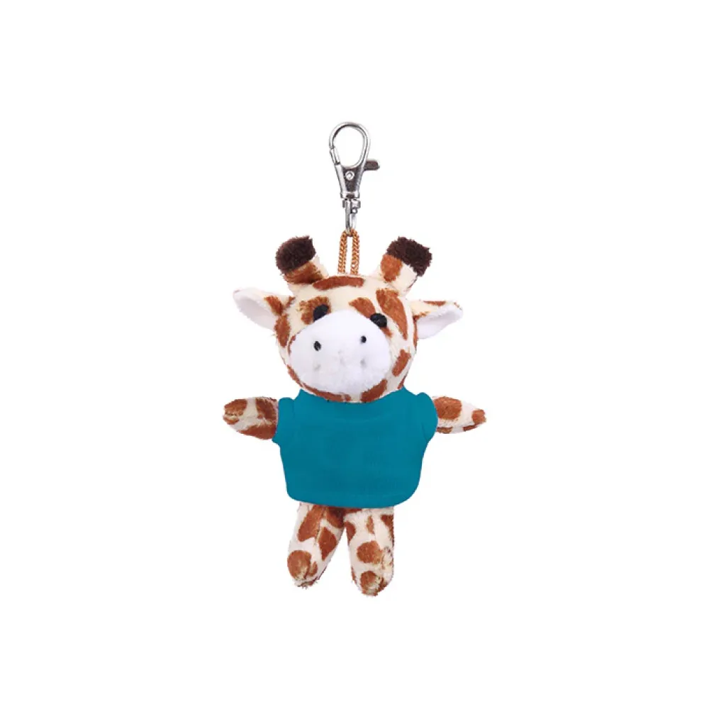 4" Soft Plush Giraffe Keychain with Tee