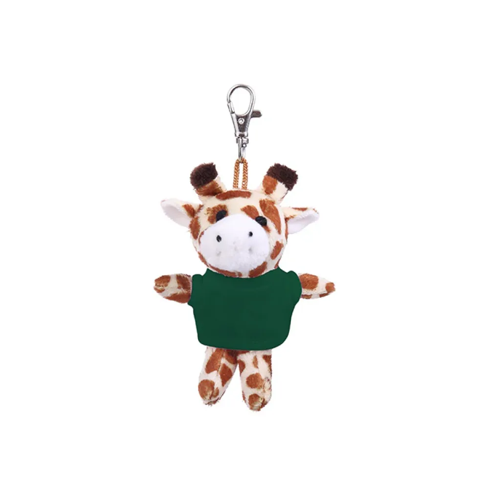 4" Soft Plush Giraffe Keychain with Tee