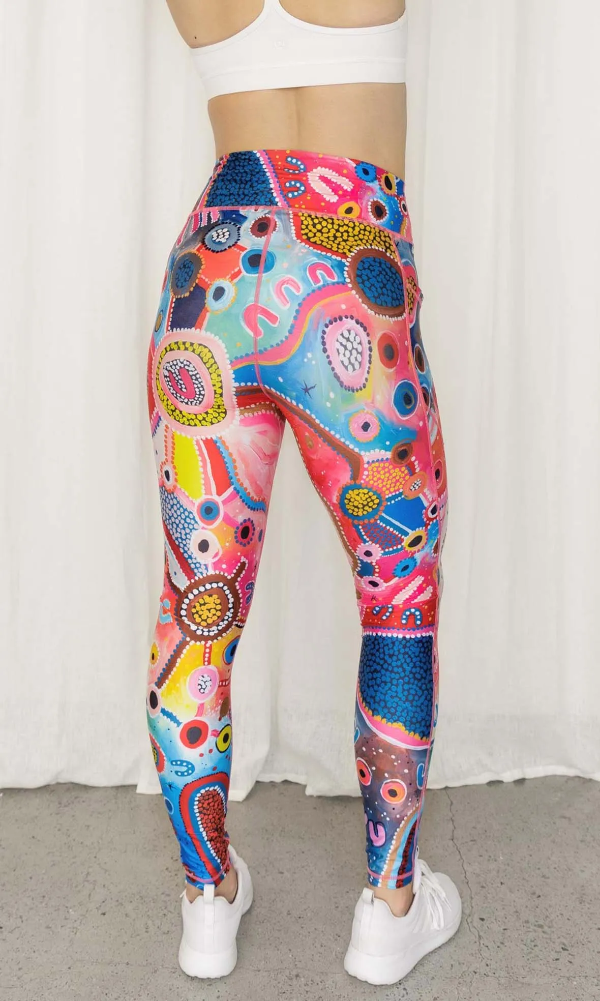 Aboriginal Art Adults Luxe Leggings Strength Of Our Elders