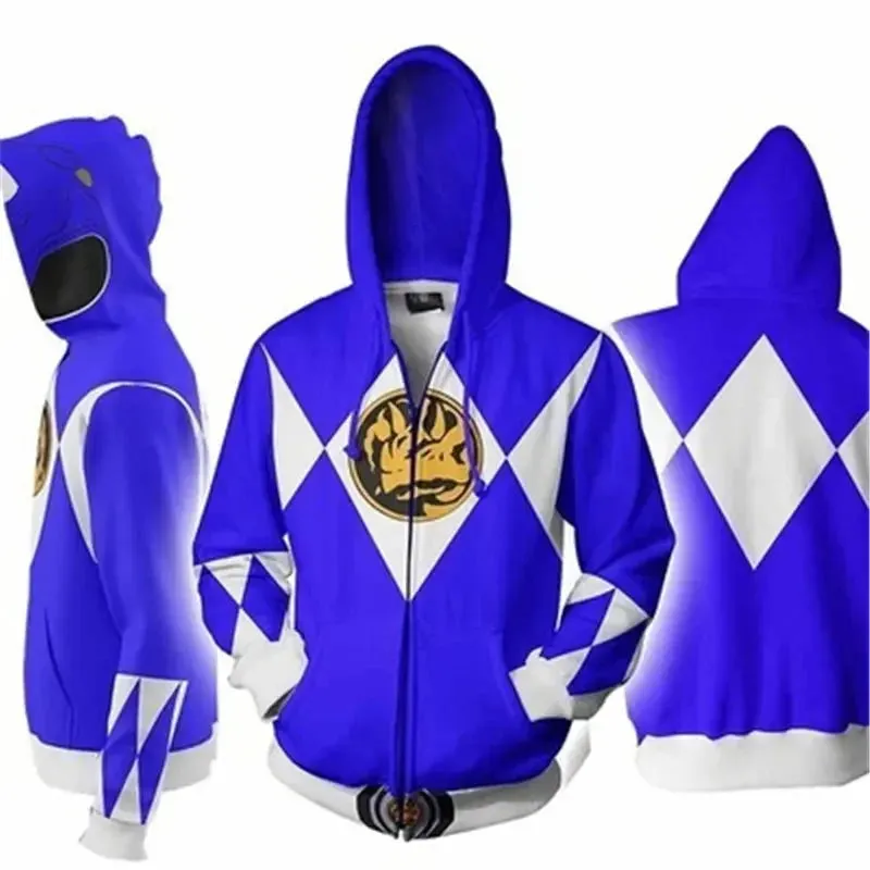 Adult Kids Power Samurai Sentai Shinkenger Rangers Costume Superhero Cosplay Halloween Carnival Birthday Party hoodie