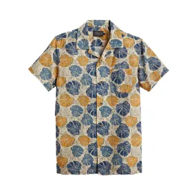 Aloha Shirt Monstera Tan