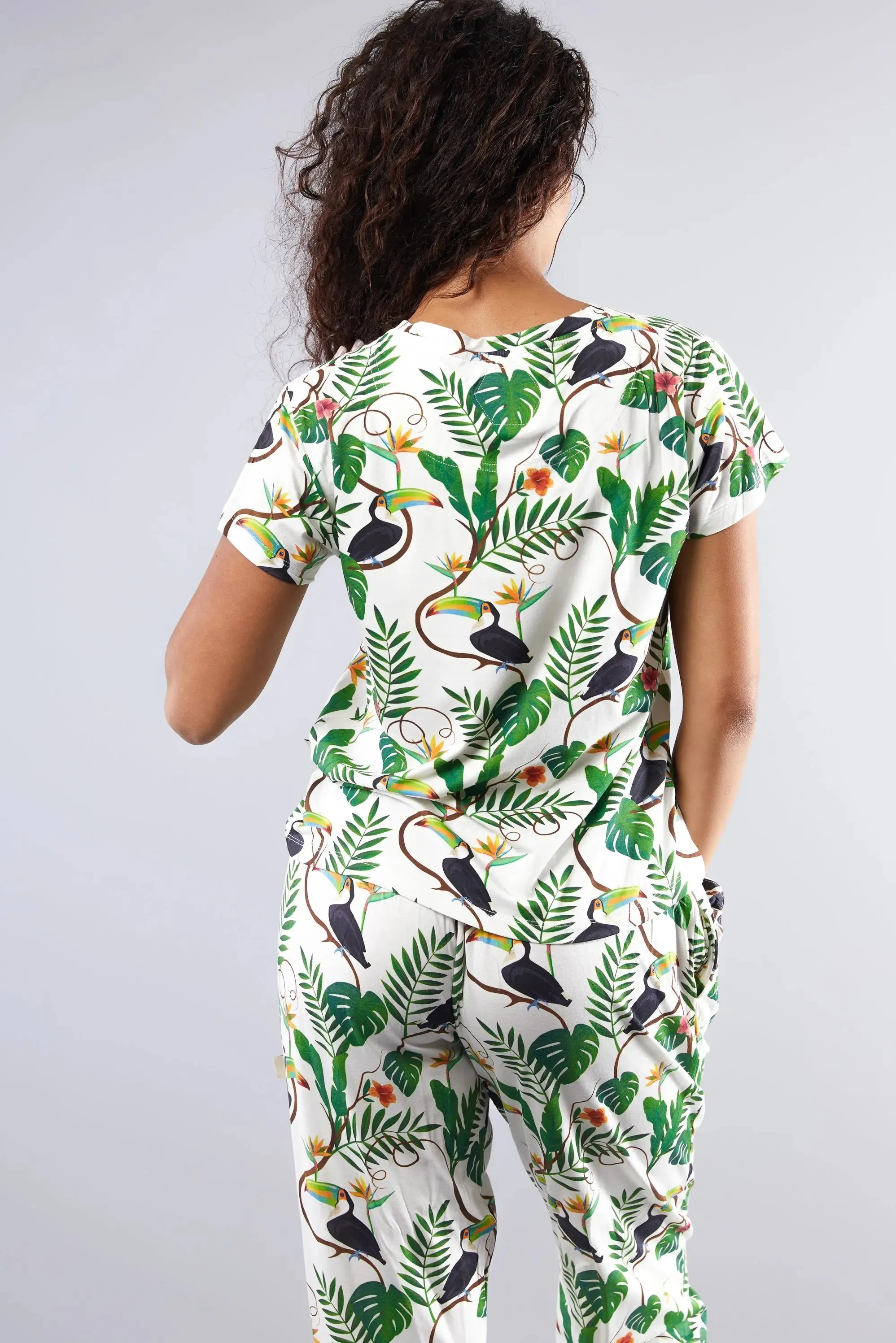 Angel Toucan T-Shirt Pyjama Trouser Set