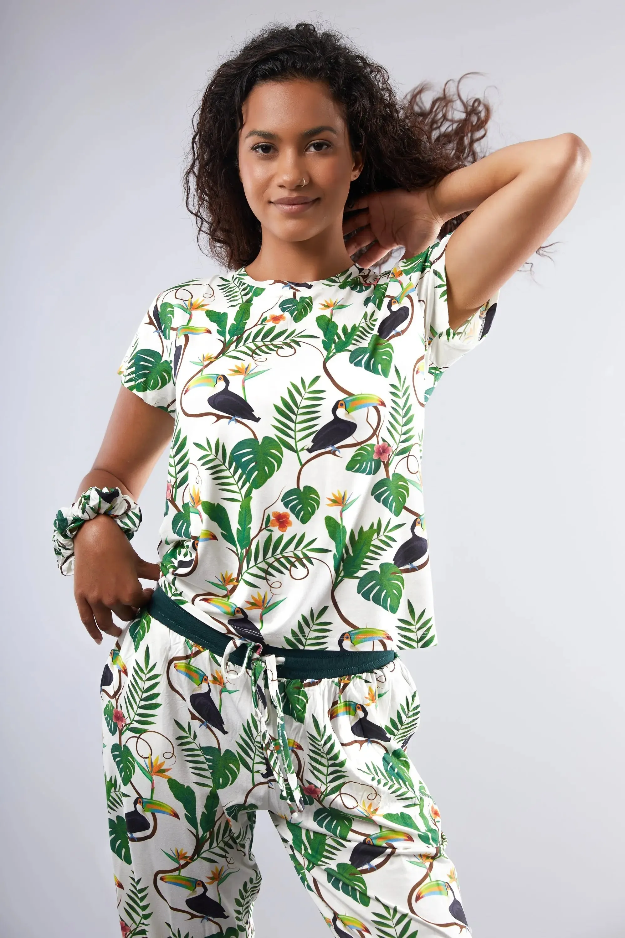 Angel Toucan T-Shirt Pyjama Trouser Set