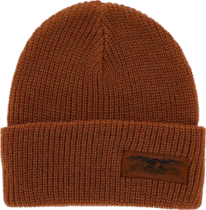 ANTI HERO STOCK EAGLE LABEL BEANIE BROWN/BROWN/BLK