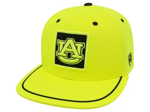 Auburn Tigers TOW Neon Yellow Clubhouse Adjustable Snapback Flat Bill Hat Cap