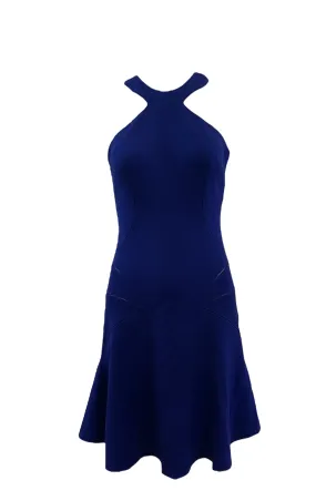 Azzedine Alaia 90s Electric Blue Body Con  Mini Dress