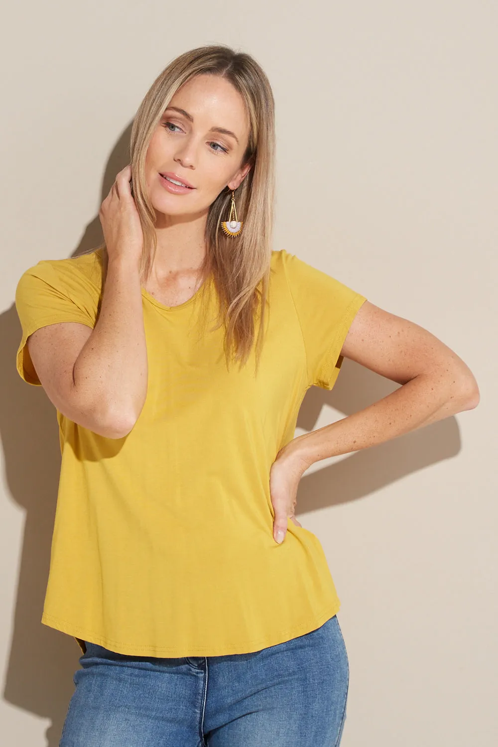 Bamboo Tee - Mustard