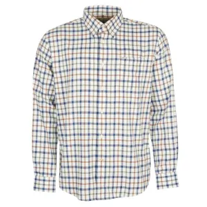 Barbour Coll Thermo Weave Mens Regular Fit Shirt - Ecru