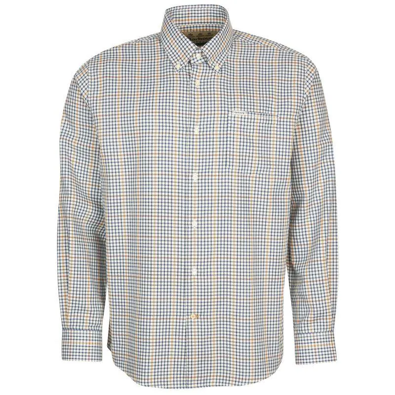 Barbour Henderson Mens Thermo Weave Shirt - Ecru Marl