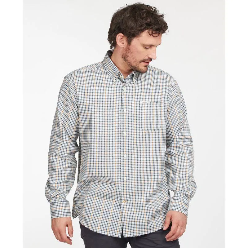 Barbour Henderson Mens Thermo Weave Shirt - Ecru Marl