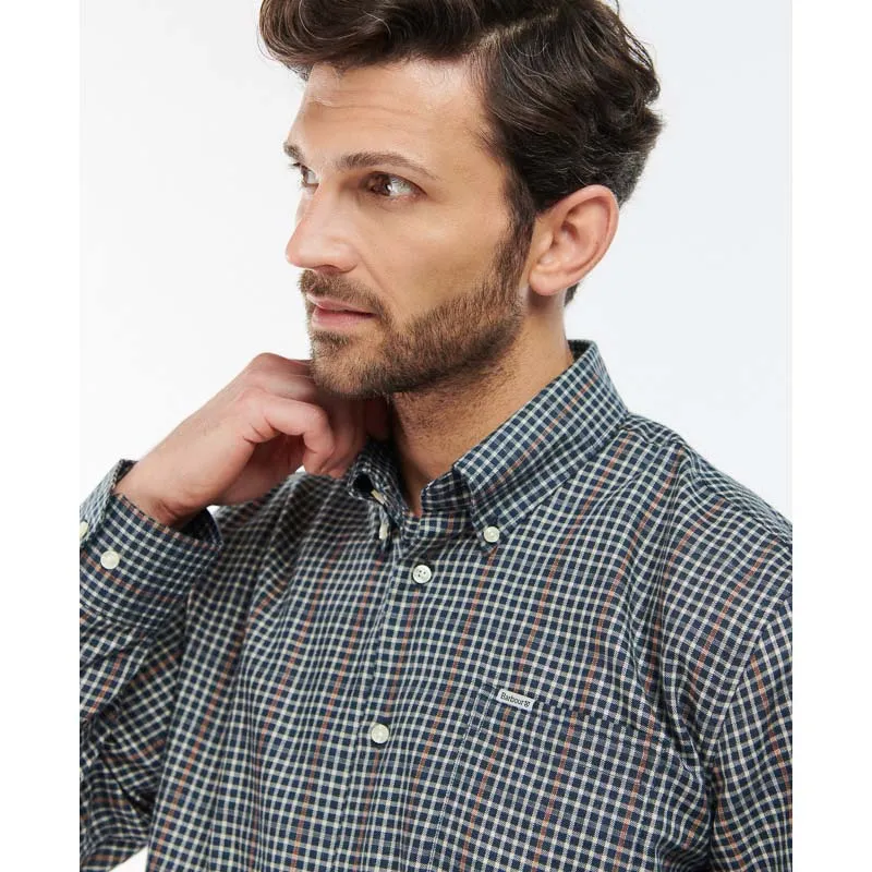 Barbour Henderson Thermo Weave Mens Shirt - Navy