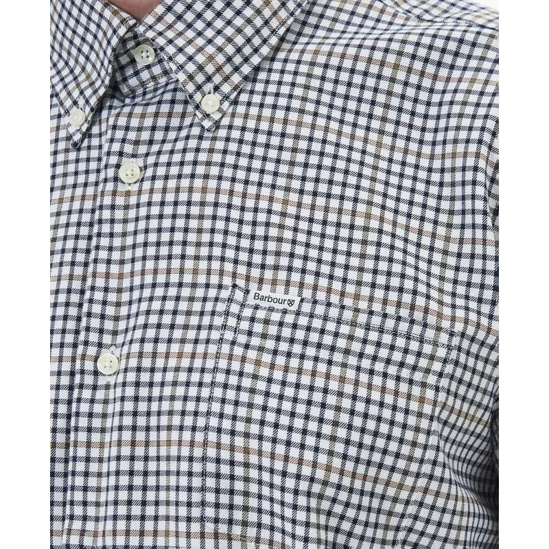 Barbour Henderson Thermo Weave Mens Shirt - Whisper White