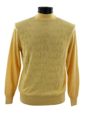 Bassiri L/S Mock-Neck Yellow Sweater 638