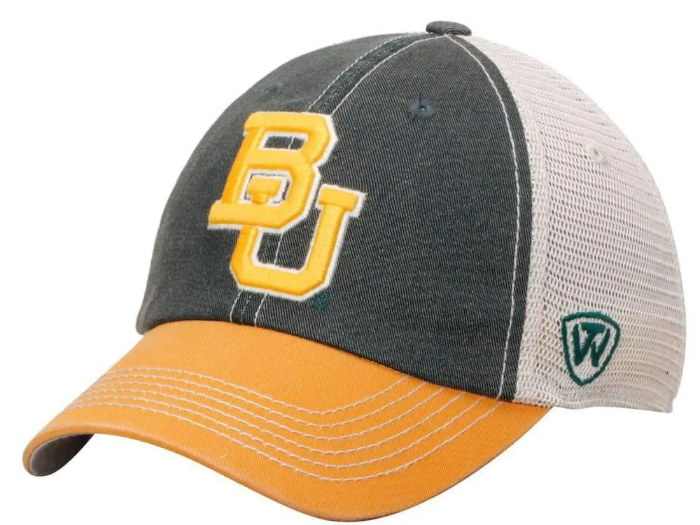 Baylor Bears Top of the World Green Yellow Offroad Adjustable Snapback Hat Cap