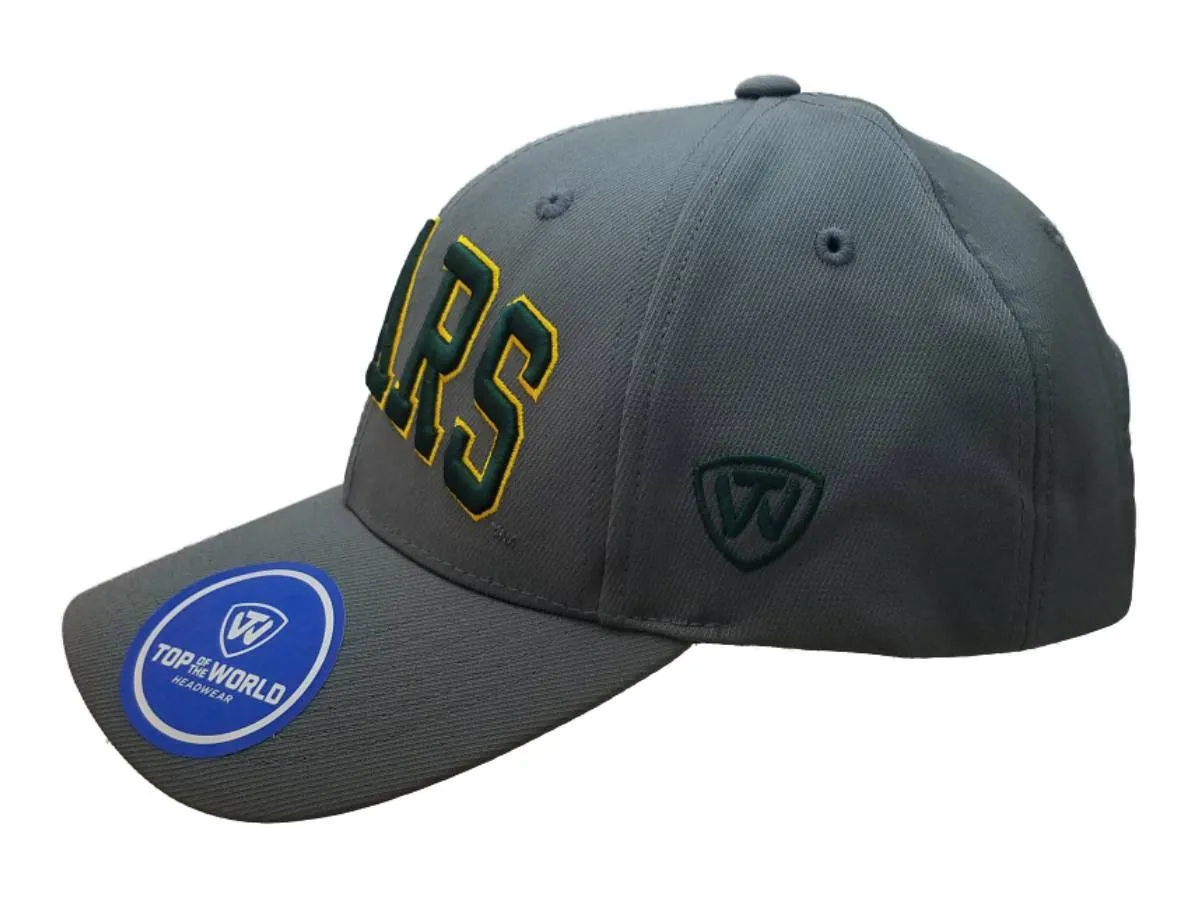 Baylor Bears TOW Gray Green & Yellow Structured Adjustable Snapback Hat Cap