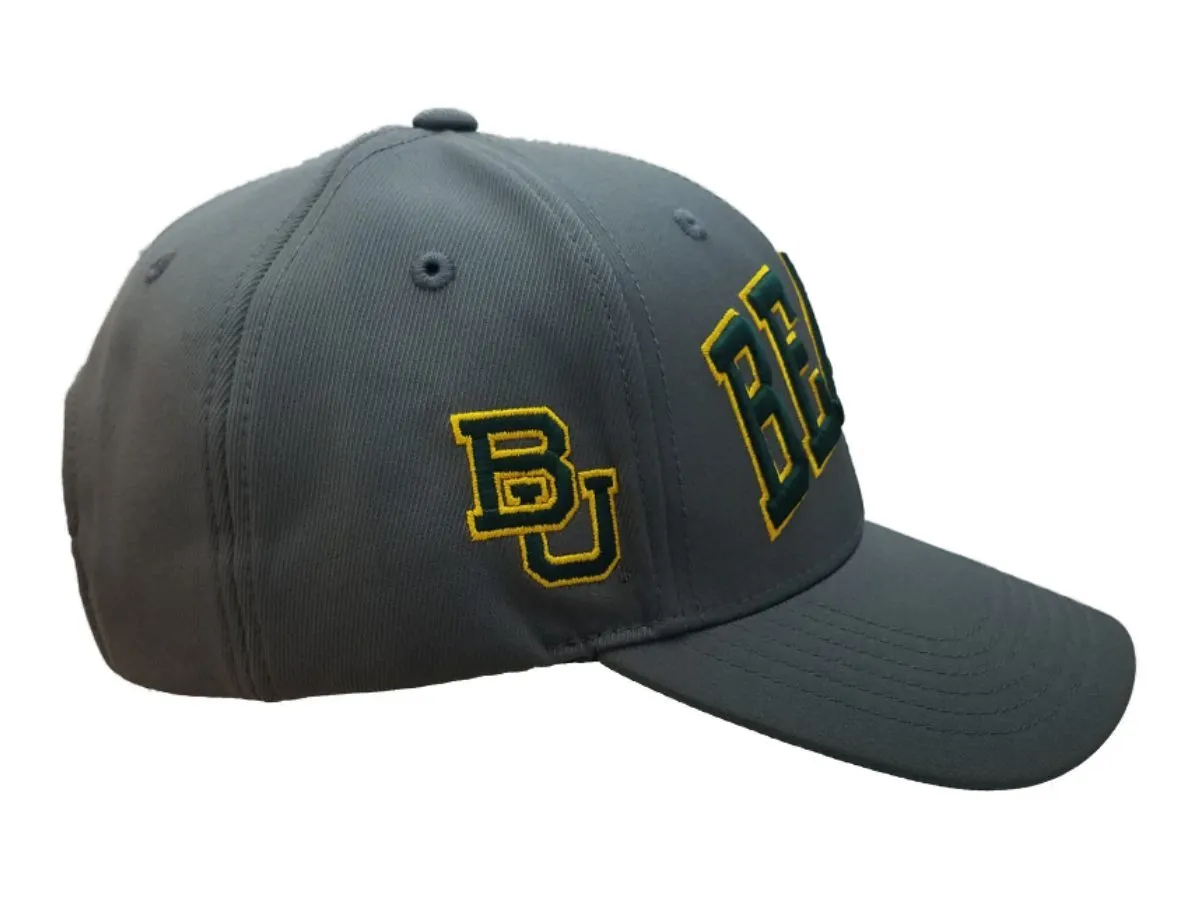 Baylor Bears TOW Gray Green & Yellow Structured Adjustable Snapback Hat Cap