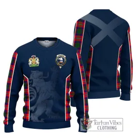 Belsches Tartan Ugly Sweater with Family Crest and Lion Rampant Vibes Sport Style