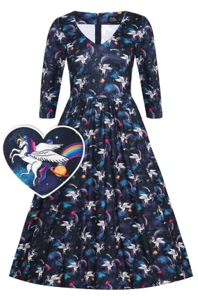 Billie Long Sleeved Magical Unicorn Dress