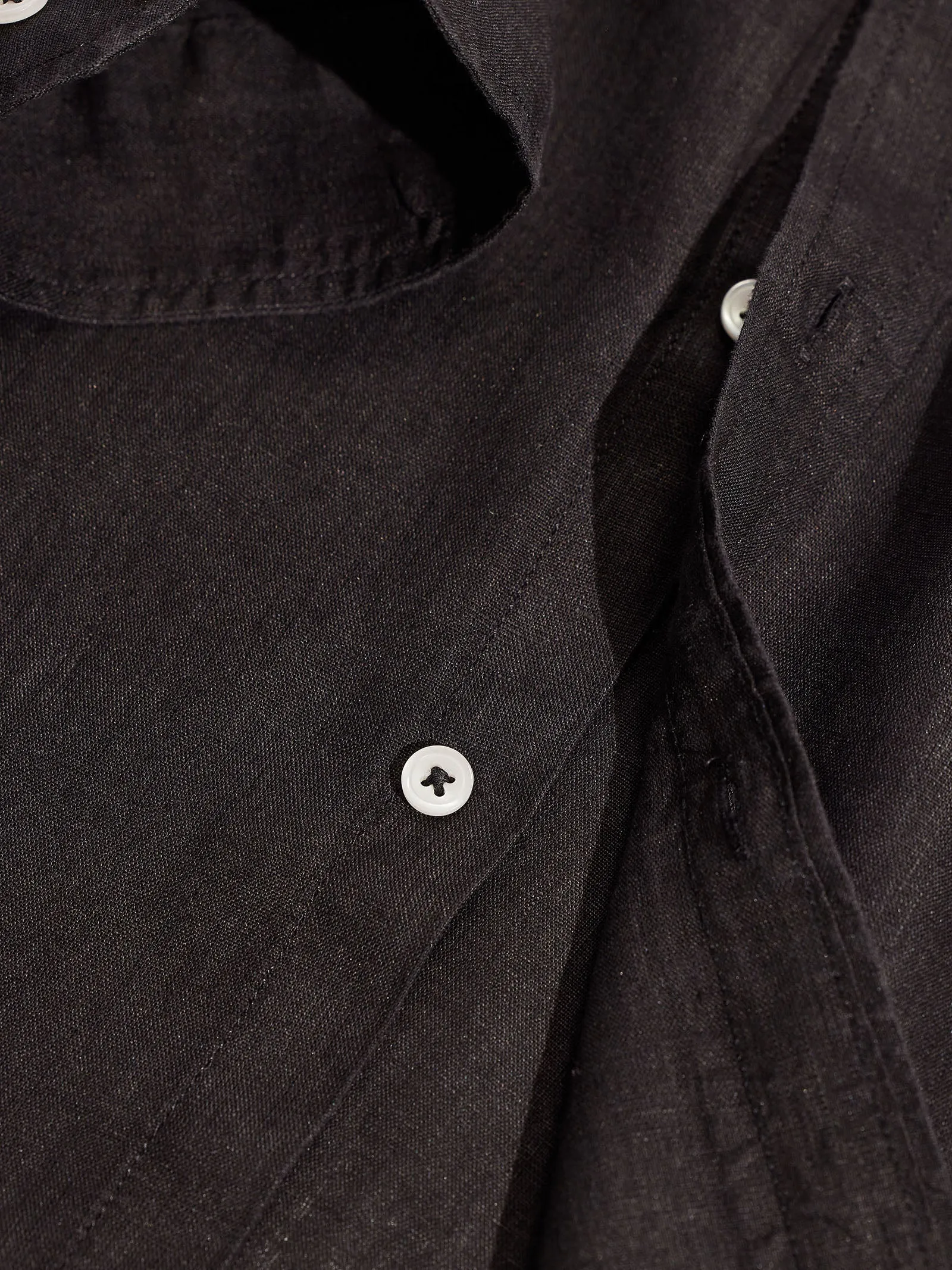 Black Royal Linen Shirt