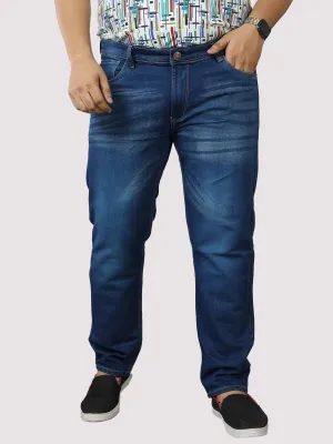 Blue Stretchable Jeans Men's Plus Size