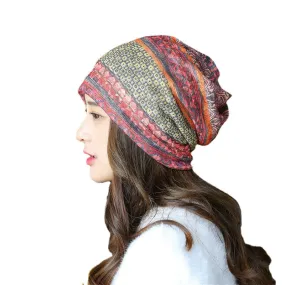 Breathable Chemo Cap Print Confinement Cap Turban Outdoor Cap Beanie