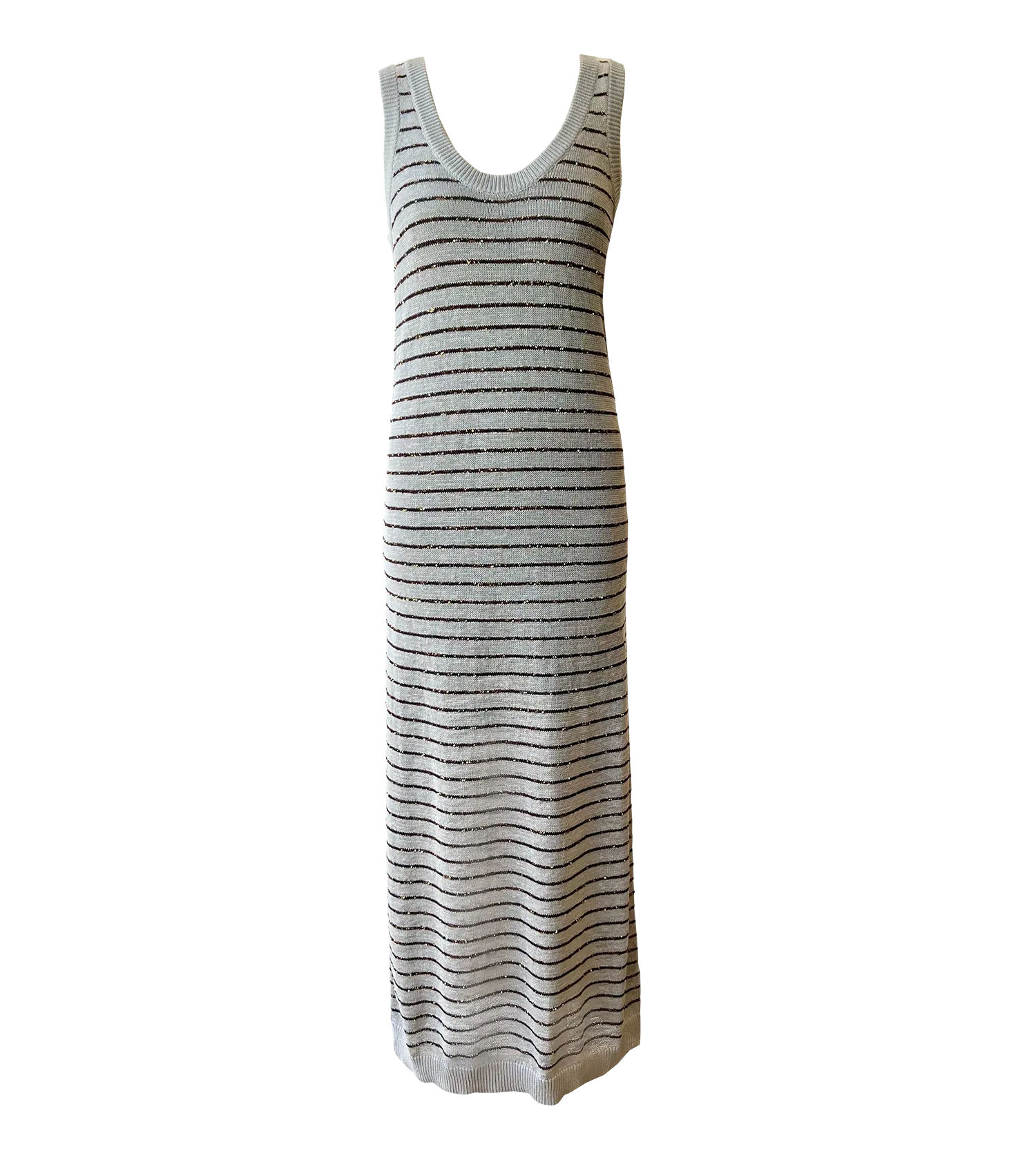 BRUNELLO CUCINELLI Sleeveless Long  Knit Maxi Dress