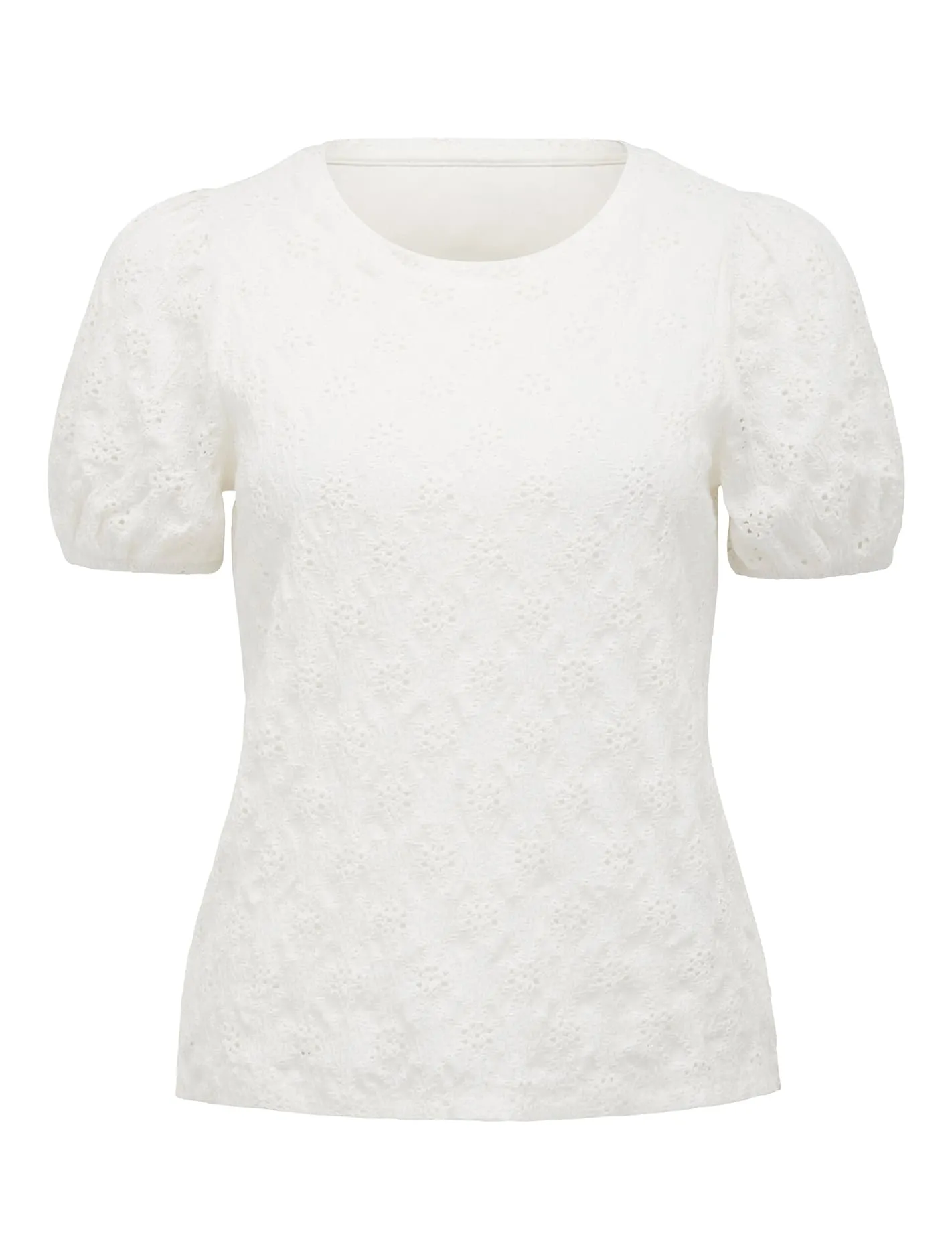 Cassidy Puff Sleeve Lace Tee