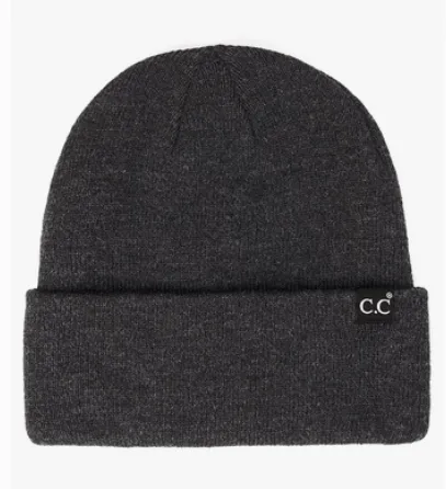 C.C Solid Cuff Beanie Hat