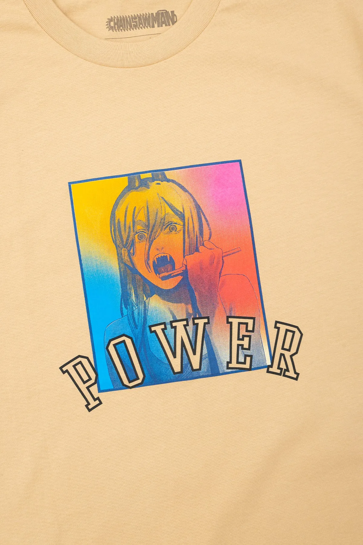 Chainsaw Man Power Tee - Tan