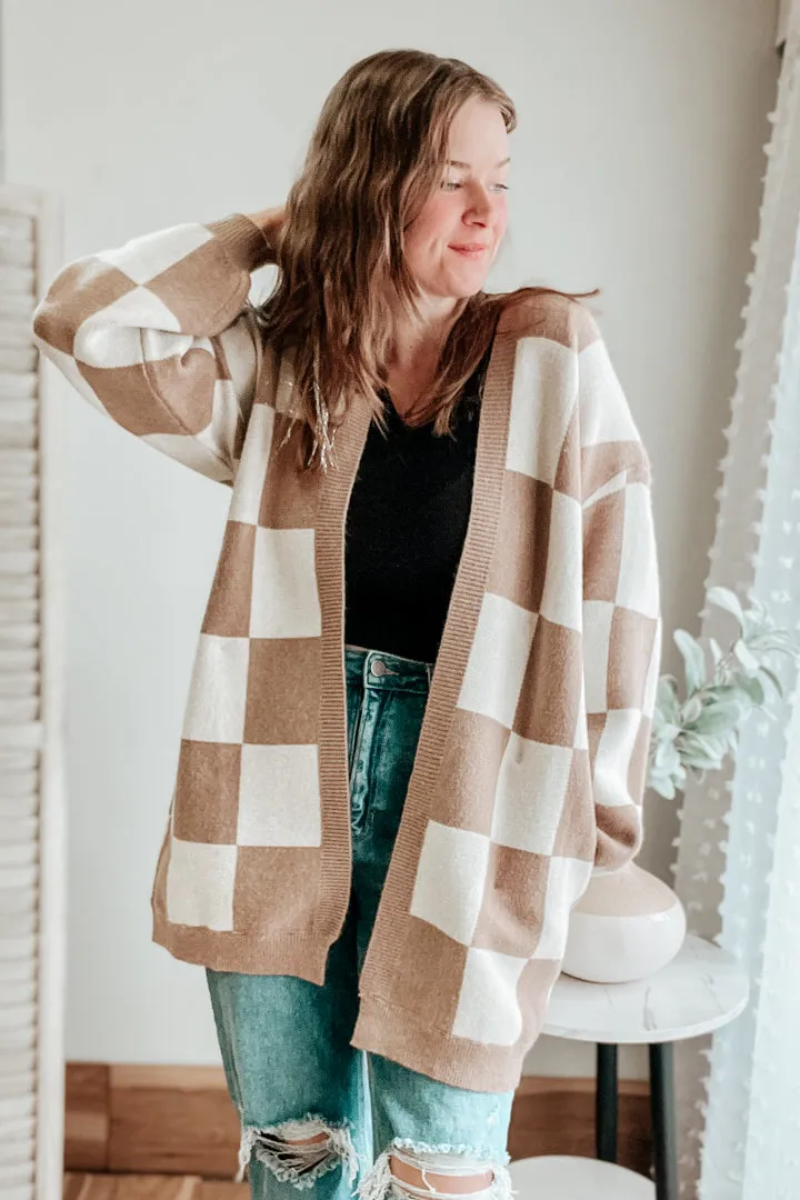 Checkerboard Cardigan