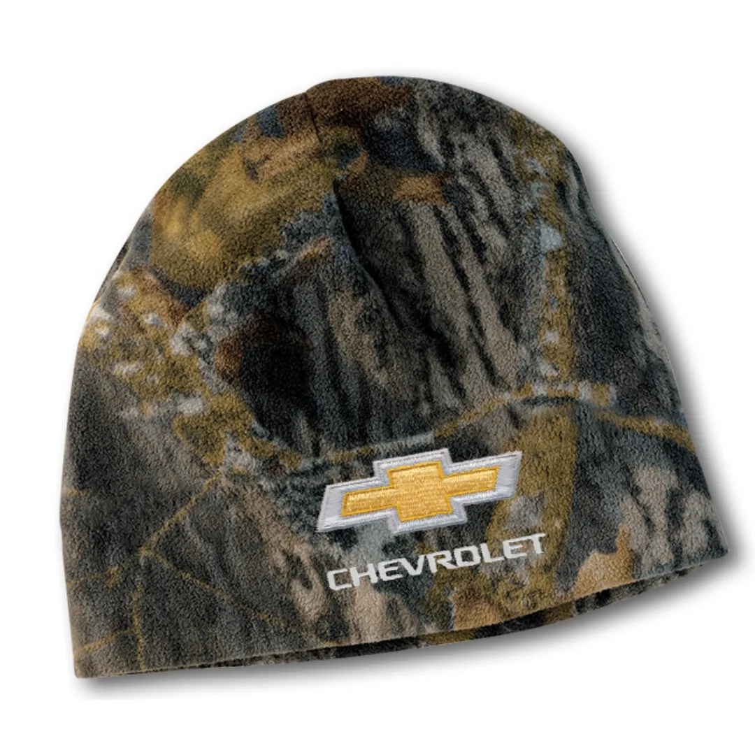 Chevrolet Gold Bowtie Camo Beanie