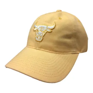 Chicago Bulls Mitchell & Ness WOMEN'S Pastel Canary Yellow Strapback Hat Cap