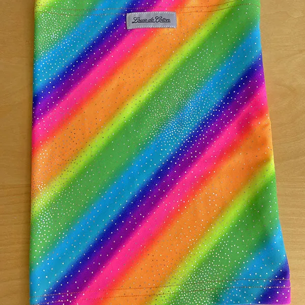 Cooling Neck Gaiter with UPF50 For People or Snood for Dogs - Sparkling Rainbow