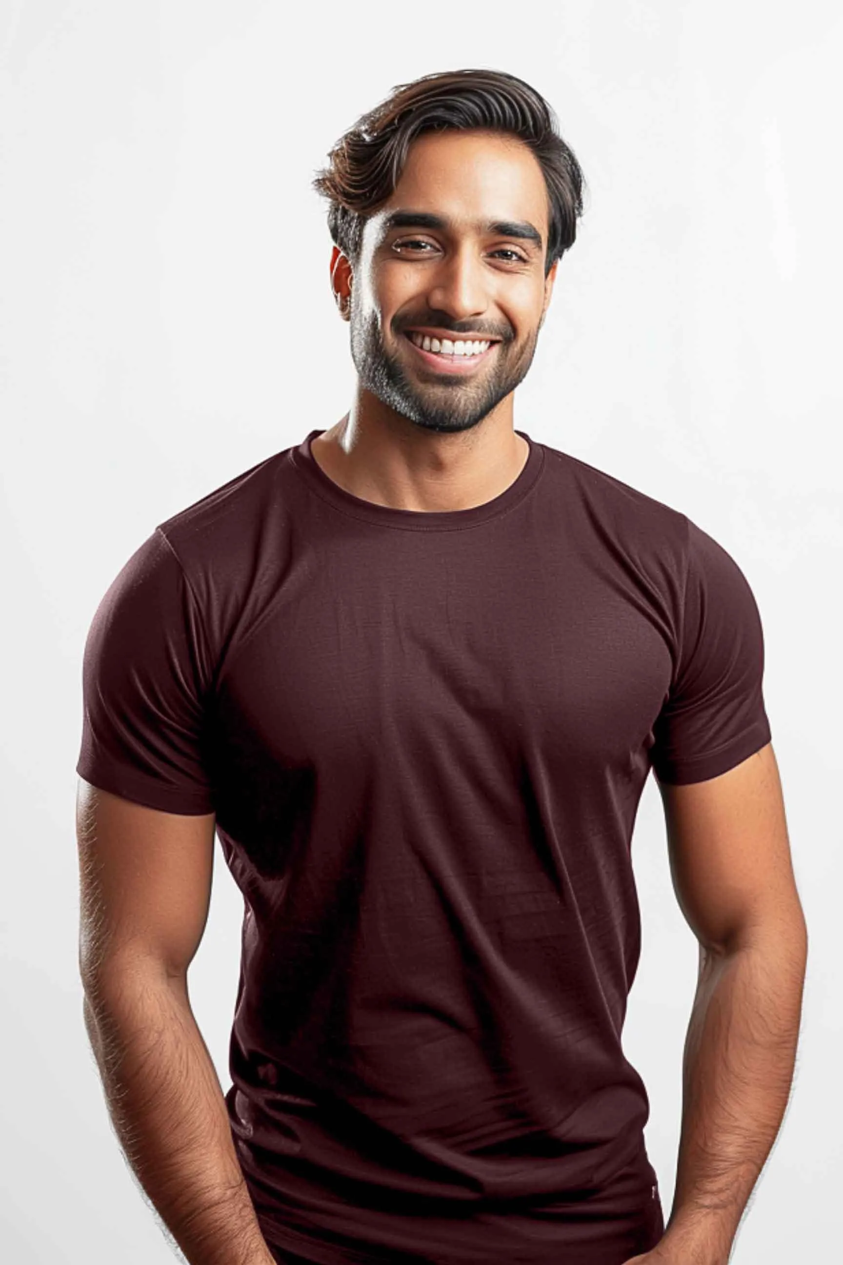 Cotton Lycra Short Sleeve T-Shirt (Stretchable)