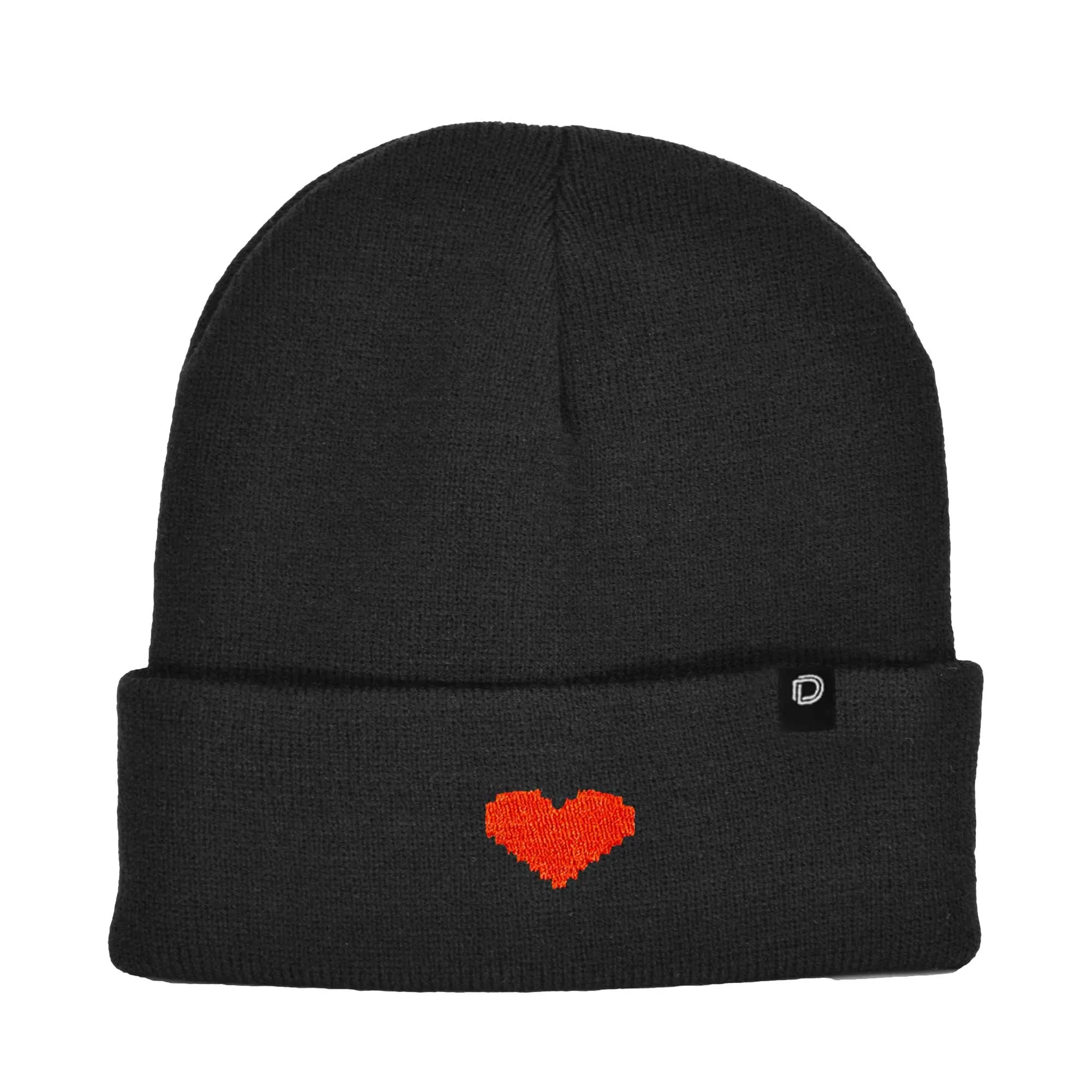 Dalix Pixel Heart Beanie