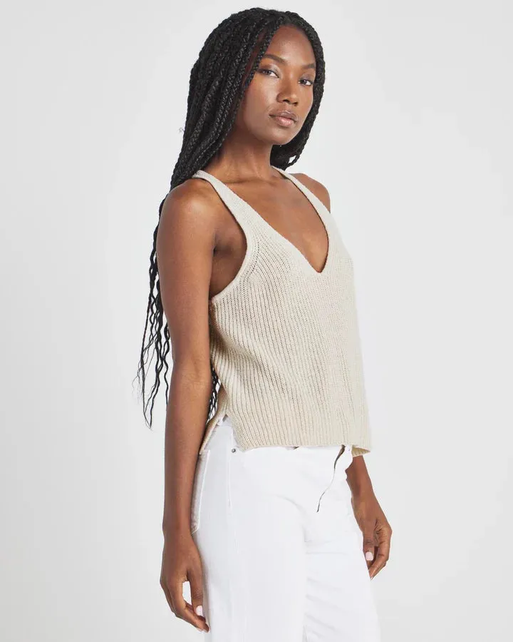 Dierdre Sweater Tank - Natural