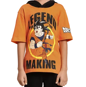 Dragon Ball 142 Flame Orange Kids T Shirt