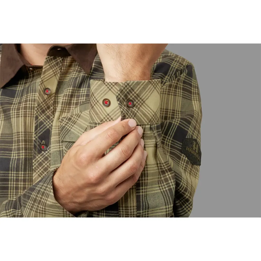 Driven Hunt Flannel Shirt - Light Teak Check By Harkila