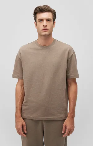 DROP SHOULDER T-SHIRT IN BRINDLE