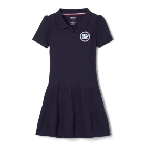 Elsa's Blessing Day School - Short Sleeve Ruffle Piqué Polo Dress