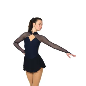 F22002P Competition Figure Skating Strappy Back Dress PLAIN