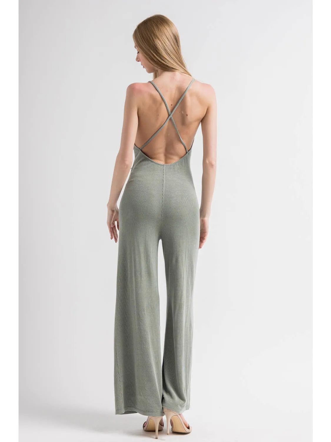 Fore-Olive Jumpsuit