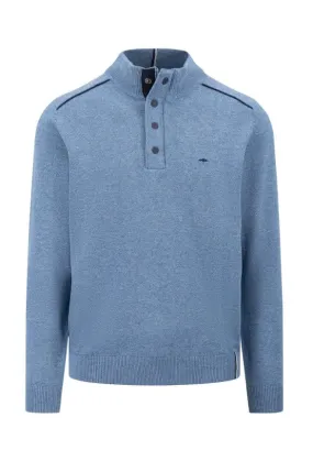 Fynch Hatton -  Cashmere Buttoned, Cloud Blue